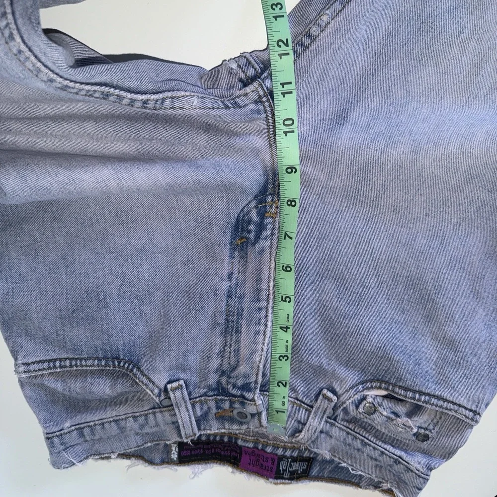 VTG Levis SilverTab Jeans Women 9/10 LightWash Straight USA 90s 26x29 Distressed - Picture 11 of 16